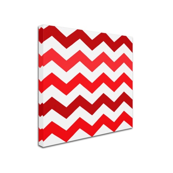 Color Bakery 'Xmas Chevron 2' Canvas Art,14x14